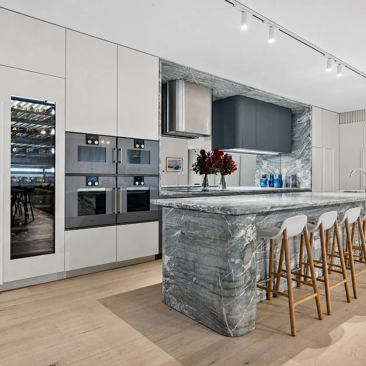 Kitchen joinery at Putney Wharf Display Suite