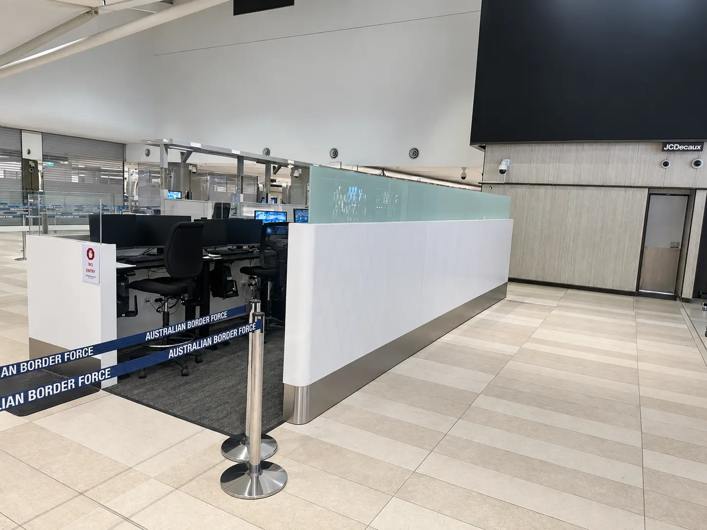 Sydney International Airport completed joinery