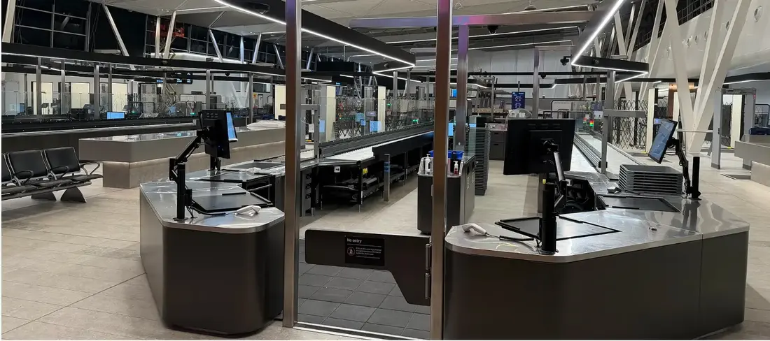 Sydney Airport commercial screening-area fit-out